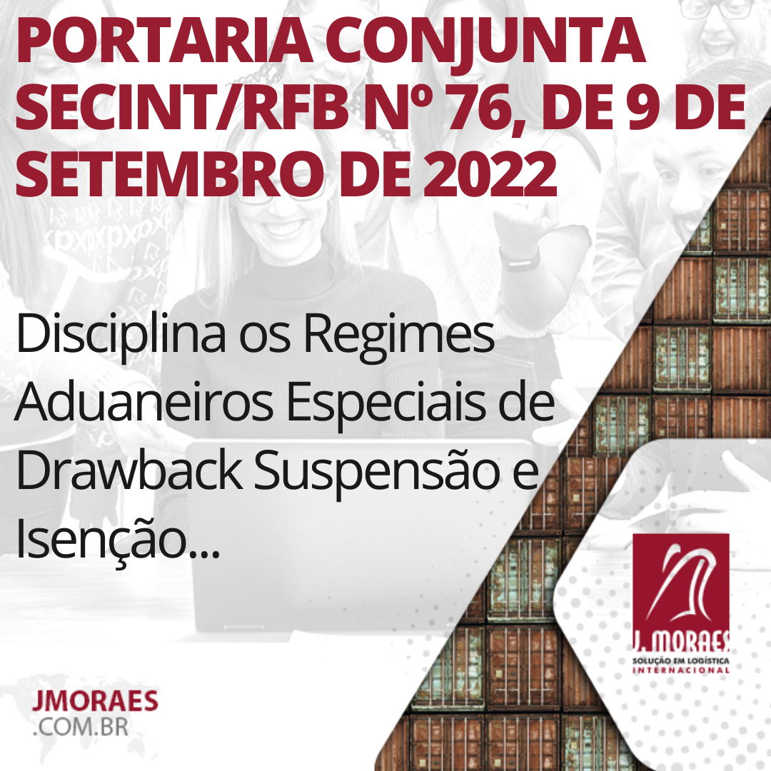 Portaria Conjunta Secint Rfb N De De Setembro De J Moraes