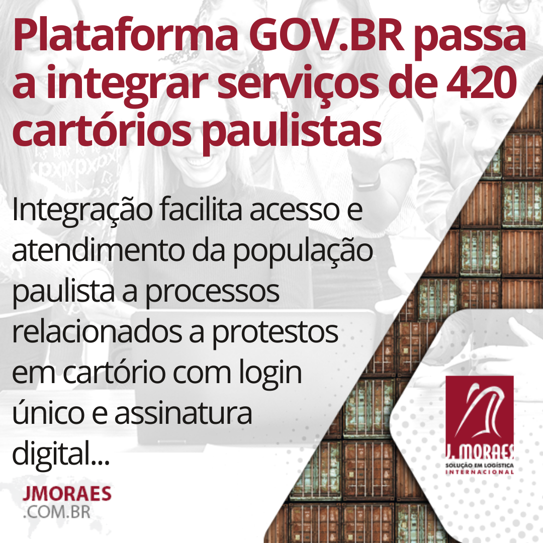 Plataforma GOV BR passa a integrar serviços de 420 cartórios paulistas