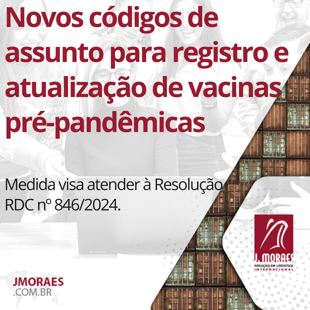 Novos C Digos De Assunto Para Registro E Atualiza O De Vacinas Pr