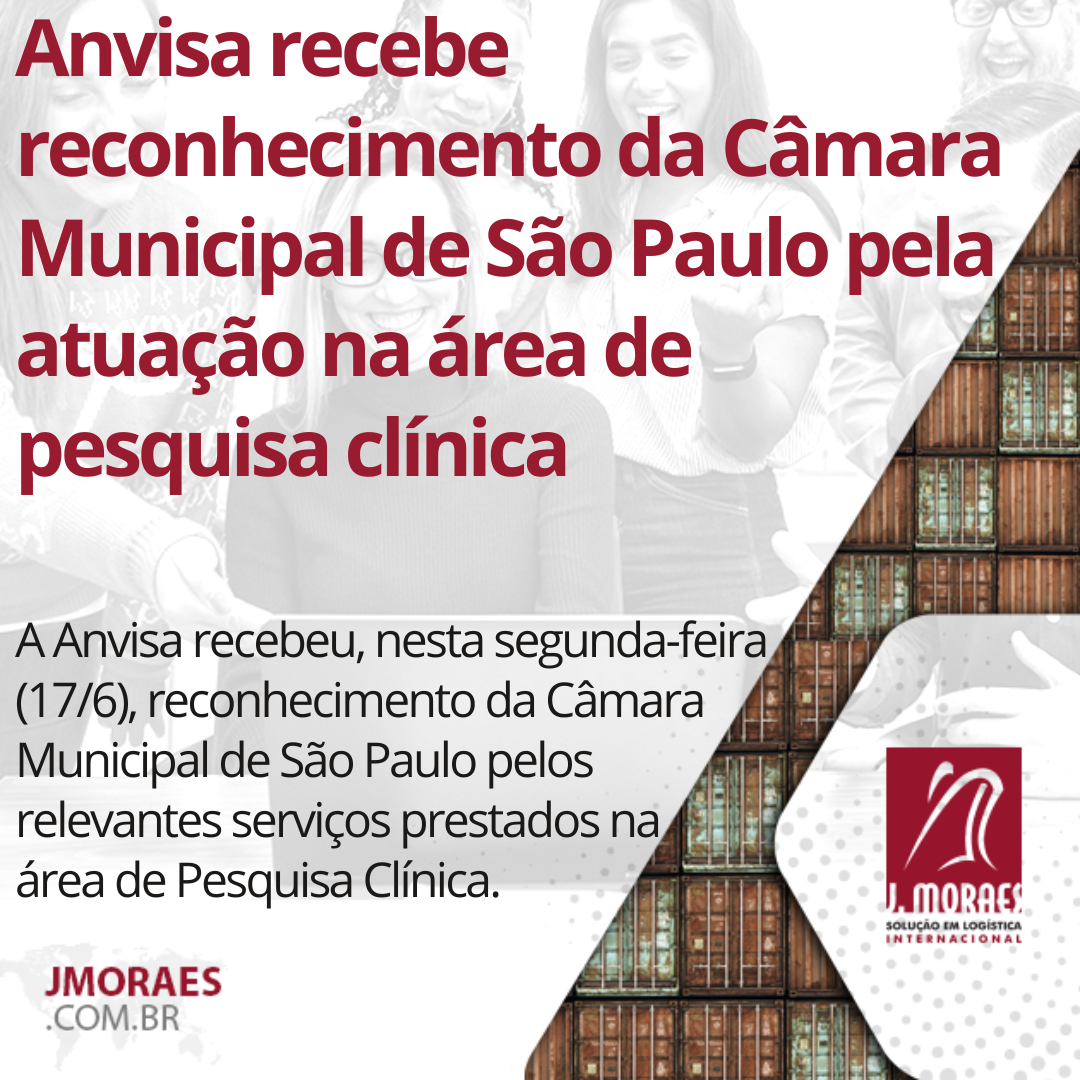 Anvisa recebe reconhecimento da Câmara Municipal de São Paulo pela