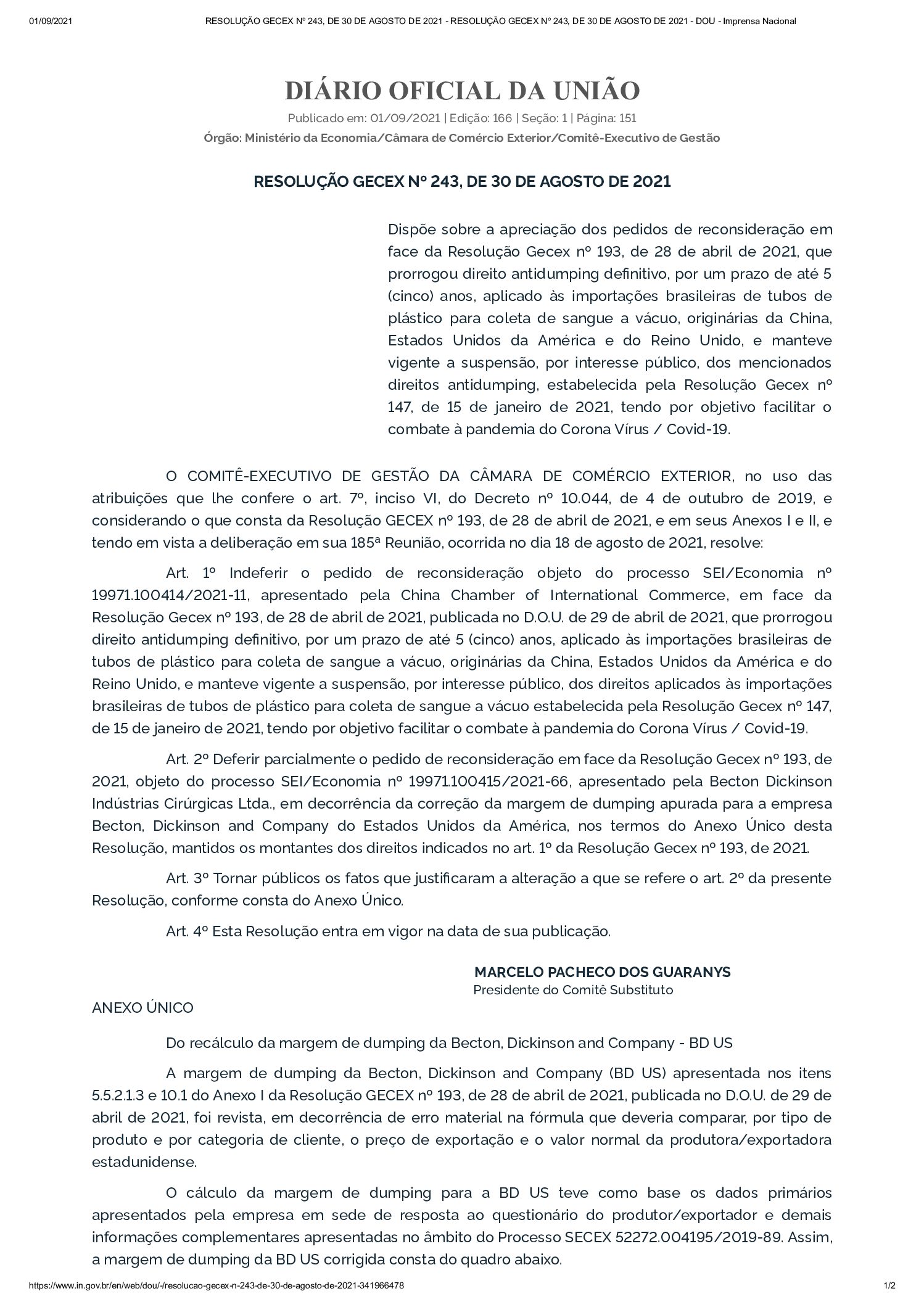 PORTARIA SECEX Nº 263, DE 24 DE AGOSTO DE 2023