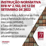 INSTRUÇÃO NORMATIVA RFB Nº 2.102, DE 12 DE SETEMBRO DE 2022
