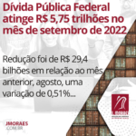 Dívida Pública Federal atinge R$ 5,75 trilhões no mês de setembro de 2022
