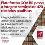 Plataforma GOV.BR passa a integrar serviços de 420 cartórios paulistas