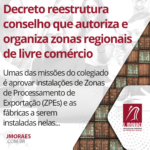 Decreto reestrutura conselho que autoriza e organiza zonas regionais de livre comércio