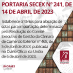 PORTARIA SECEX Nº 241, DE 14 DE ABRIL DE 2023