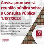 Anvisa promoverá reunião pública sobre a Consulta Pública 1.187/2023