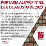 PORTARIA ALF/VCP Nº 82, DE 8 DE AGOSTO DE 2023