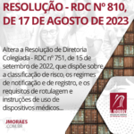 RESOLUÇÃO - RDC Nº 810, DE 17 DE AGOSTO DE 2023