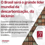 O Brasil será o grande líder mundial da descarbonização, diz Alckmin