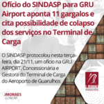 UH nº 317/23 – Ofício do SINDASP para GRU Airport aponta 11 gargalos e cita possibilidade de colapso dos serviços no Terminal de Carga