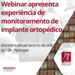 Webinar apresenta experiência de monitoramento de implante ortopédico