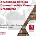 Atualizada lista de Denominações Comuns Brasileiras