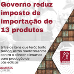 Governo reduz imposto de importação de 13 produtos